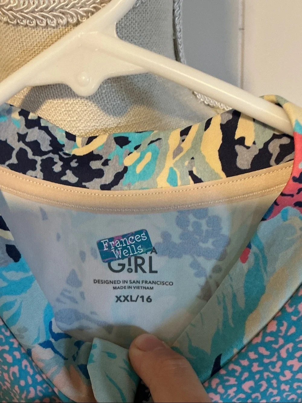 Athleta Girls Floral Long Sleeve One-Piece Swimsuit in Navy, Teal, Pink